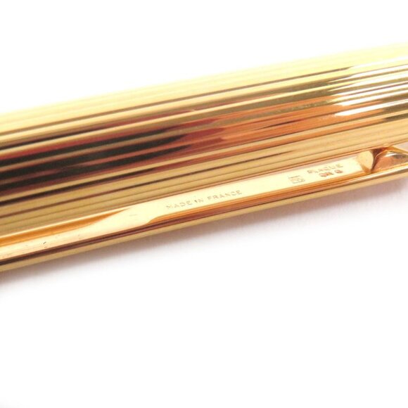 Cartier Must de Cartier Striped Ballpoint Pen Gold